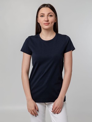 Футболка женская T-bolka Stretch Lady, темно-синяя (navy)