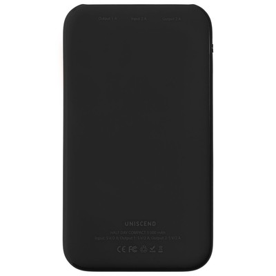 Внешний аккумулятор Uniscend Half Day Compact 5000 мAч, черный