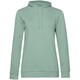 Толстовка с капюшоном женская Hoodie, серо-зеленая