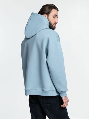 Худи Kulonga Oversize, серо-голубое