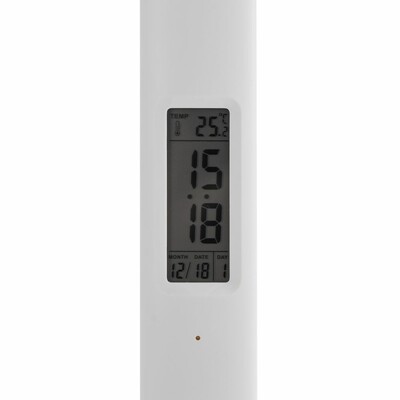 Настольная лампа с часами и календарем Office Torch ver.2, белая