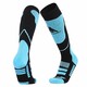 Термоноски высокие Monterno Sport, черные с голубым