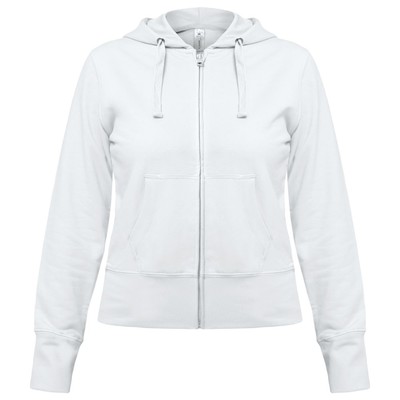 Толстовка женская Hooded Full Zip белая