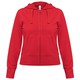 Толстовка женская Hooded Full Zip красная