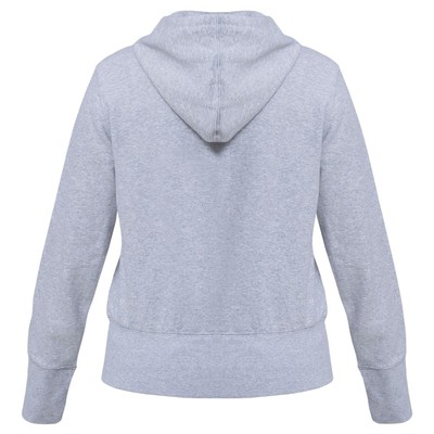 Толстовка женская Hooded Full Zip серый меланж