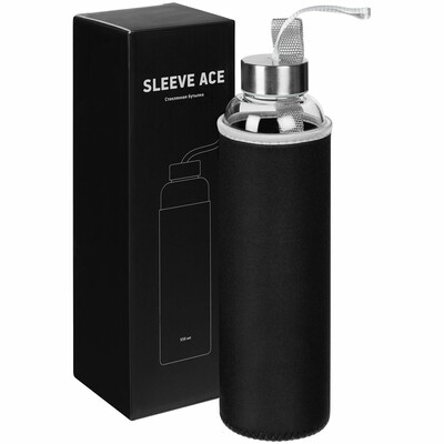 Бутылка для воды Sleeve Ace, черная