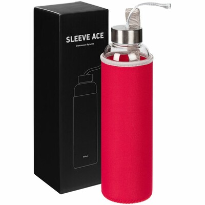 Бутылка для воды Sleeve Ace, красная