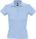 Рубашка поло женская People 210, голубая