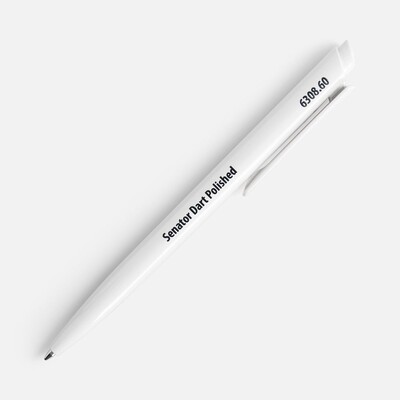 Ручка шариковая Senator Dart Polished, белая