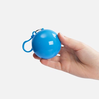 Дождевик в круглом футляре Nimbus, синий