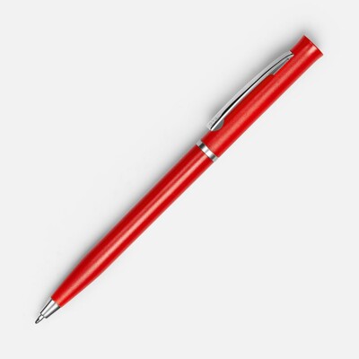 Ручка шариковая Euro Chrome, красная