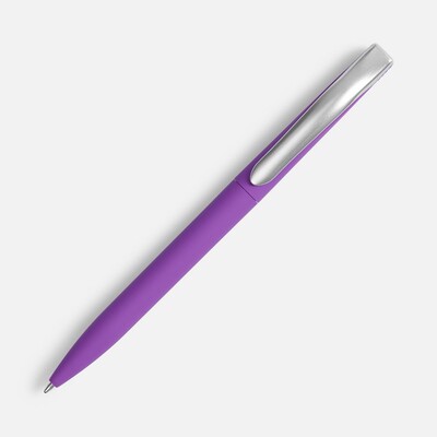 Ручка шариковая Pin Soft Touch, фиолетовая