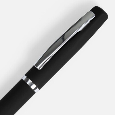 Ручка шариковая Bolt Soft Touch, черная