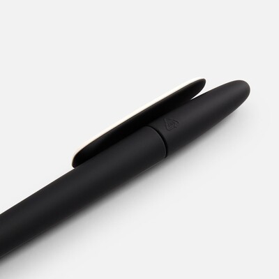 Ручка шариковая Prodir DS5 TRR-P Soft Touch, черная с белым