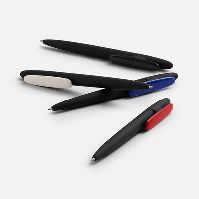 Ручка шариковая Prodir DS5 TRR-P Soft Touch, черная