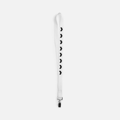 Лента для бейджа Neckband, белая