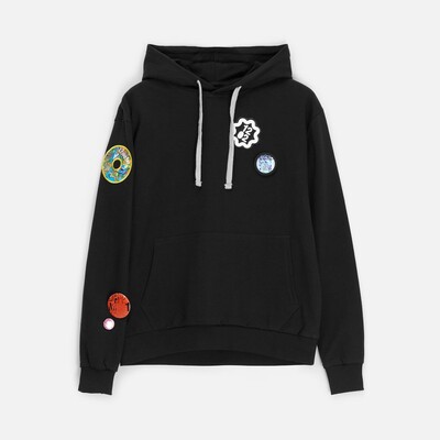 Толстовка с капюшоном Unit Kirenga, черная