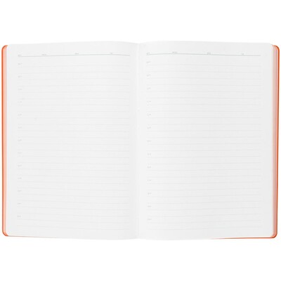 Ежедневник Flexpen, недатированный, серебристо-оранжевый