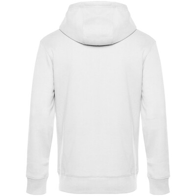 Толстовка с капюшоном унисекс King, белая