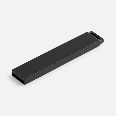 Флешка markBright Black с синей подсветкой, 32 Гб