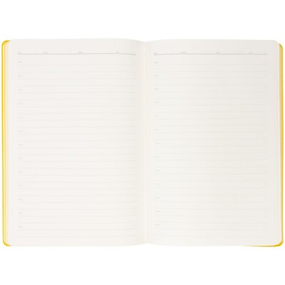 Ежедневник Flexpen Black, недатированный, черный с желтым