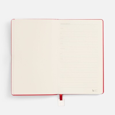 Ежедневник Shall Light, недатированный, красный