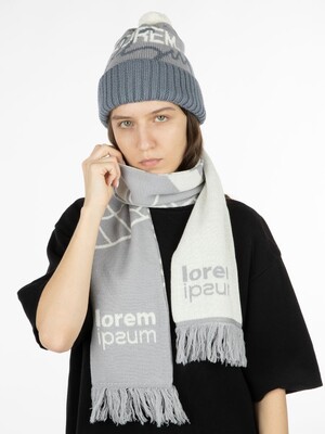 Шарф на заказ Tricksy Classic Fint, M, полушерсть