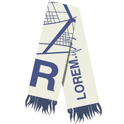 Шарф на заказ Tricksy Classic Fint, L, полушерсть