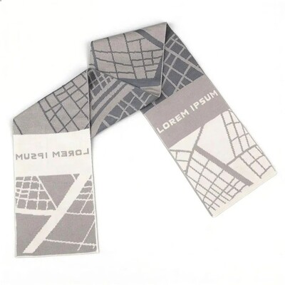 Шарф на заказ Tricksy Light, XL, полушерсть