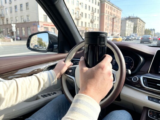 Термостакан с ситечком No Leak Infuser, черный