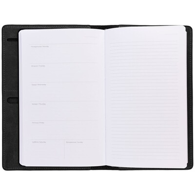 Еженедельник-портфолио Remini, недатированный, черный