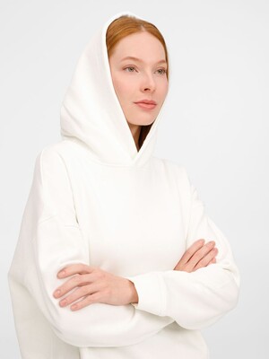 Худи оверсайз унисекс Tolla, молочное