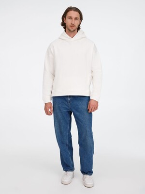 Худи оверсайз унисекс Tolla, молочное