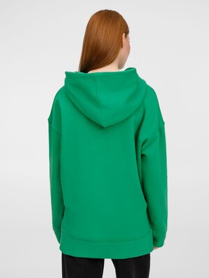 Худи оверсайз унисекс Tolla, зеленое