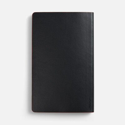 Ежедневник Trait, недатированный, черный с красным