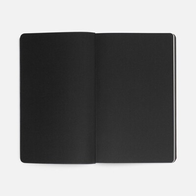 Ежедневник Trait, недатированный, черный с желтым