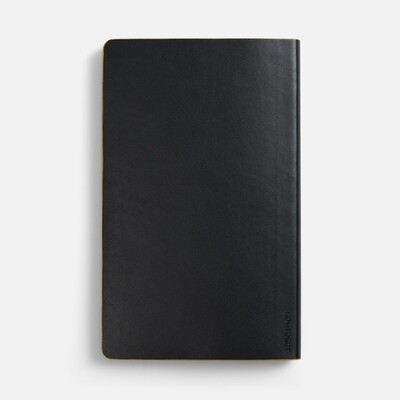 Ежедневник Trait, недатированный, черный с желтым