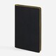 Ежедневник Trait, недатированный, черный с желтым