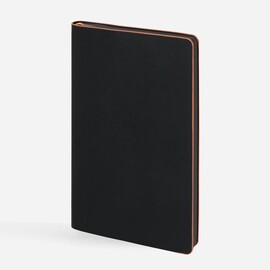 Ежедневник Trait, недатированный, черный с оранжевым