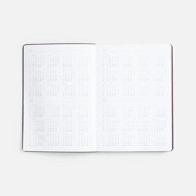 Ежедневник Nebraska Flex, недатированный, черный с серебристым