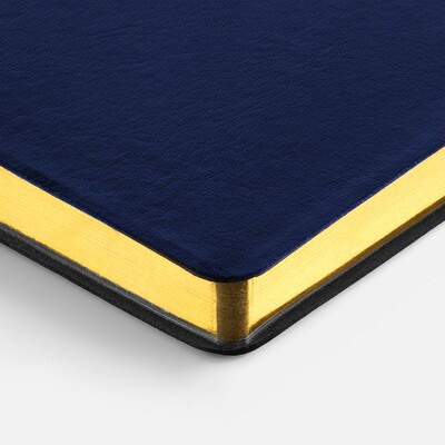 Ежедневник Nebraska Flex, недатированный, синий с золотистым