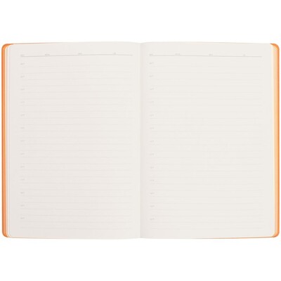 Ежедневник Flexpen Black, недатированный, черный со светло-оранжевым