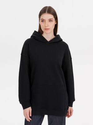 Худи оверсайз унисекс Outshine, черное