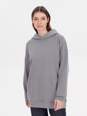 Худи оверсайз унисекс Outshine, серое