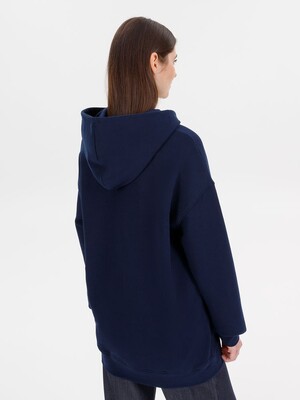 Худи оверсайз унисекс Outshine, темно-синее