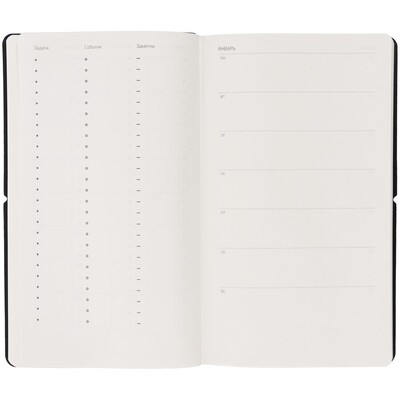 Ежедневник Nubuk, недатированный, светло-серый