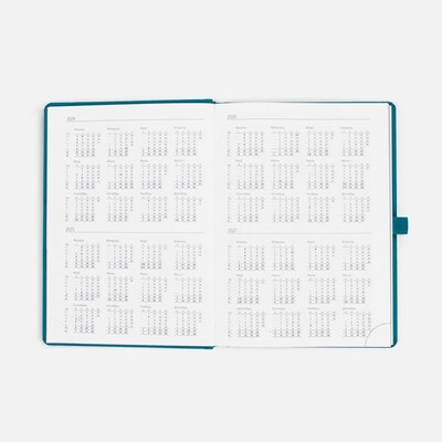 Ежедневник Favor Metal, недатированный, бирюзовый