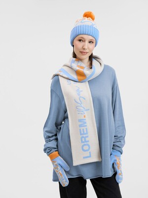 Шарф Joyful на заказ, XL, полушерсть