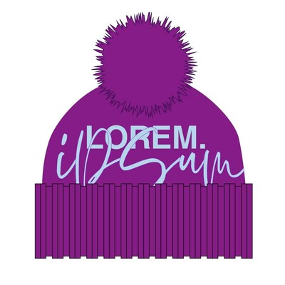 Шапка Joyful на заказ, акрил