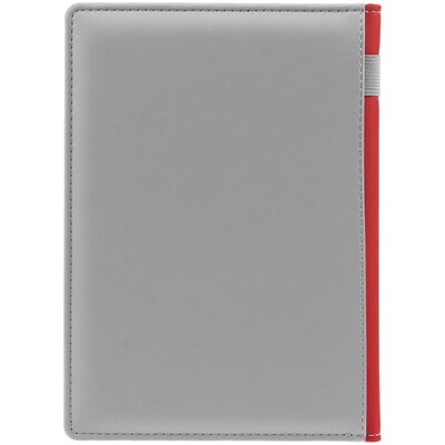 Ежедневник Spain Shall на заказ, недатированный, серый с красным